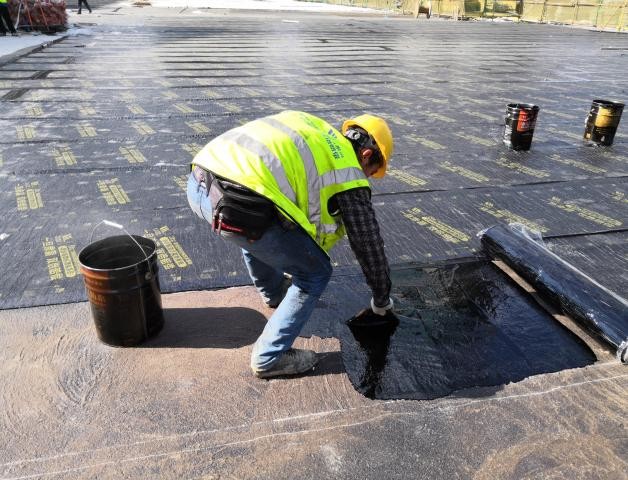 충돌 역청 방수성 코팅을 논-커링 NRB에 대한 도입